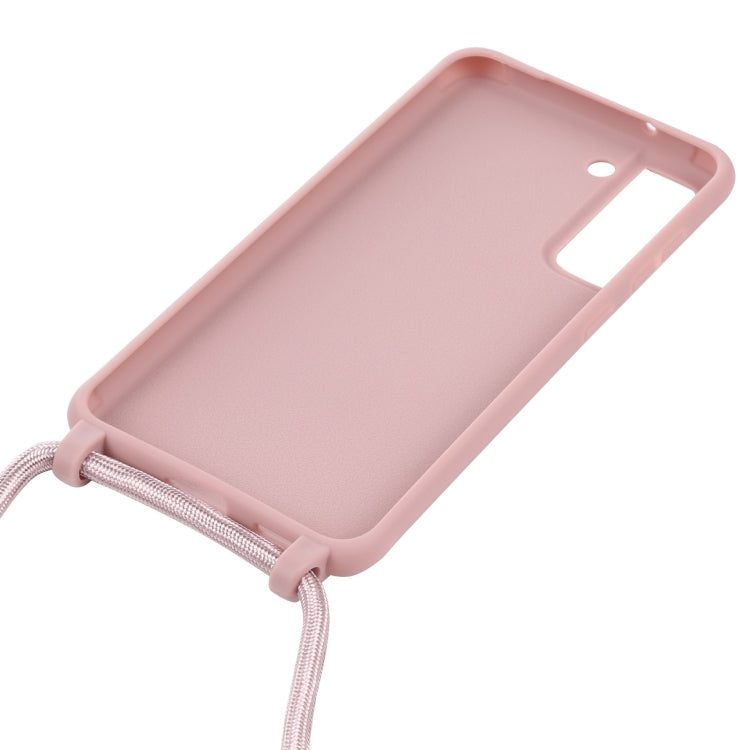 For Samsung Galaxy S21 FE Candy Colors TPU Protective Case with Lanyard