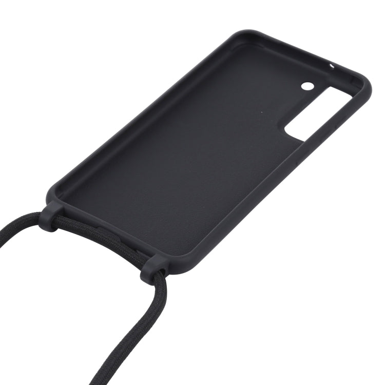 For Samsung Galaxy S21 FE Candy Colors TPU Protective Case with Lanyard