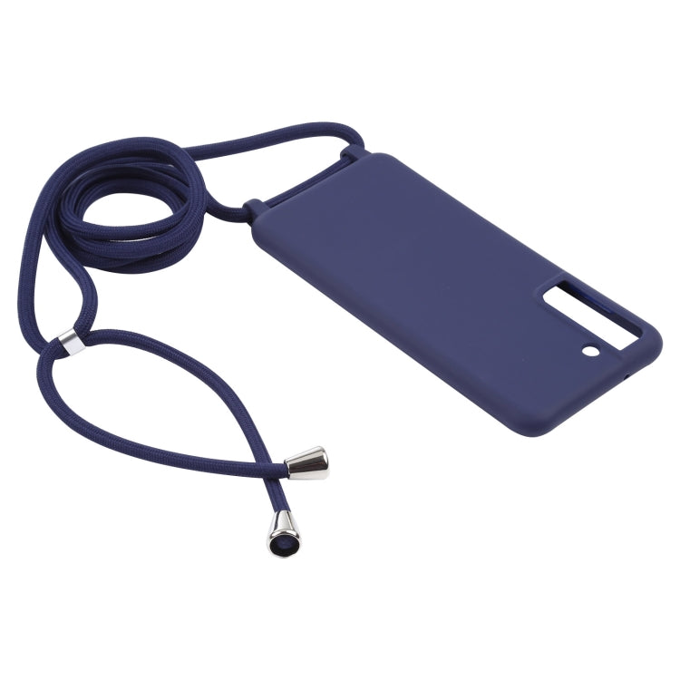 For Samsung Galaxy S21 FE Candy Colors TPU Protective Case with Lanyard
