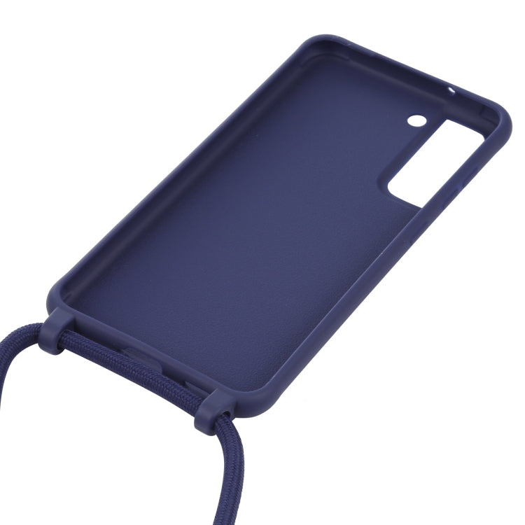 For Samsung Galaxy S21 FE Candy Colors TPU Protective Case with Lanyard