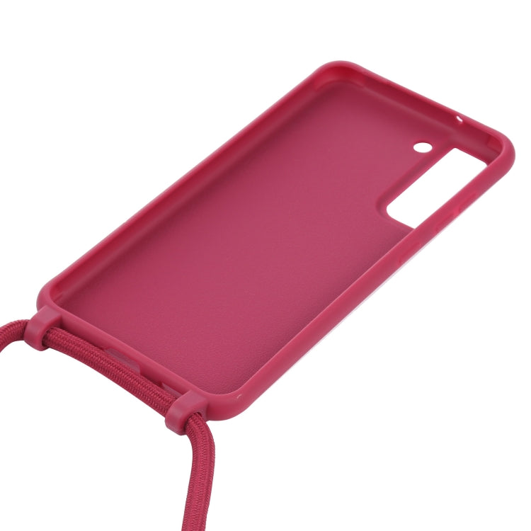 For Samsung Galaxy S21 FE Candy Colors TPU Protective Case with Lanyard