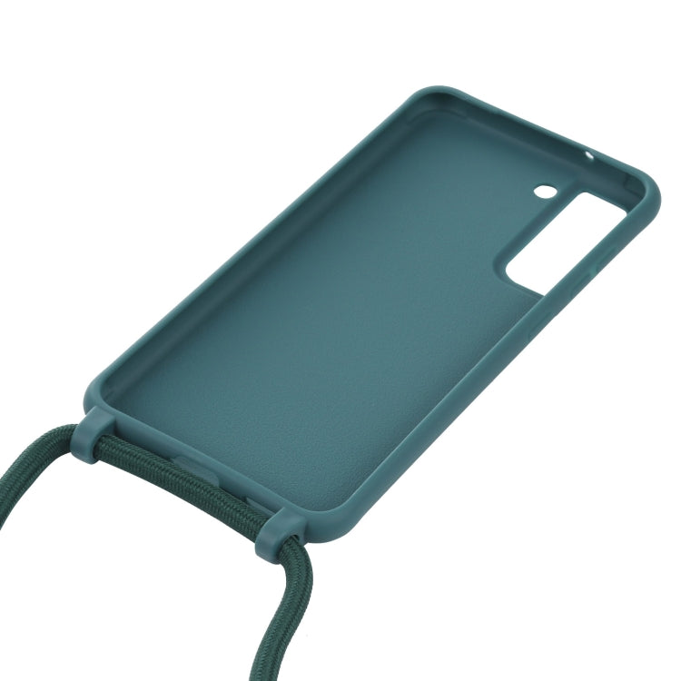 For Samsung Galaxy S21 FE Candy Colors TPU Protective Case with Lanyard