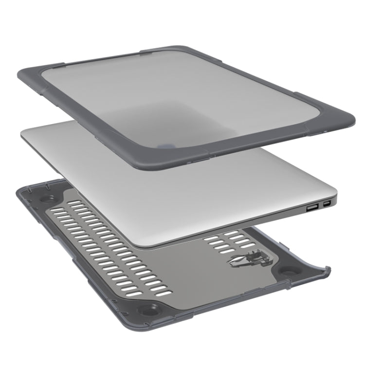 For MacBook Air 11.6 inch A1465 / A1370 TPU and PC Two-color Anti-fall Laptop Protective Case