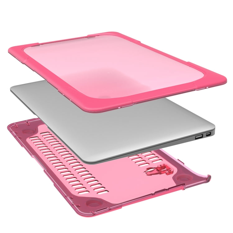 For MacBook Air 11.6 inch A1465 / A1370 TPU and PC Two-color Anti-fall Laptop Protective Case
