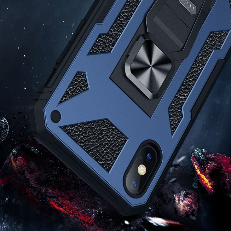 For iPhone X / XS 10pcs Variety Armor TPU + PC Shockproof Magnetic Protective Case with Folding Clip Holder