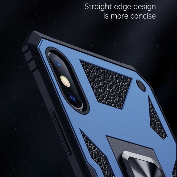For iPhone X / XS 10pcs Variety Armor TPU + PC Shockproof Magnetic Protective Case with Folding Clip Holder