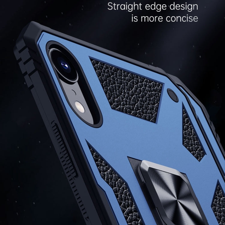 For iPhone XR 10 PCS Variety Armor TPU + PC Shockproof Magnetic Protective Case with Folding Clip Holder