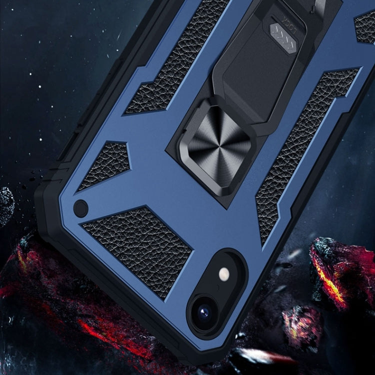 For iPhone XR 10 PCS Variety Armor TPU + PC Shockproof Magnetic Protective Case with Folding Clip Holder