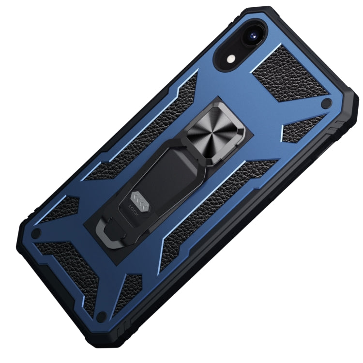 For iPhone XR 10 PCS Variety Armor TPU + PC Shockproof Magnetic Protective Case with Folding Clip Holder