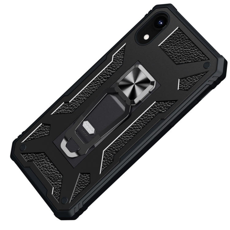 For iPhone XR 10 PCS Variety Armor TPU + PC Shockproof Magnetic Protective Case with Folding Clip Holder
