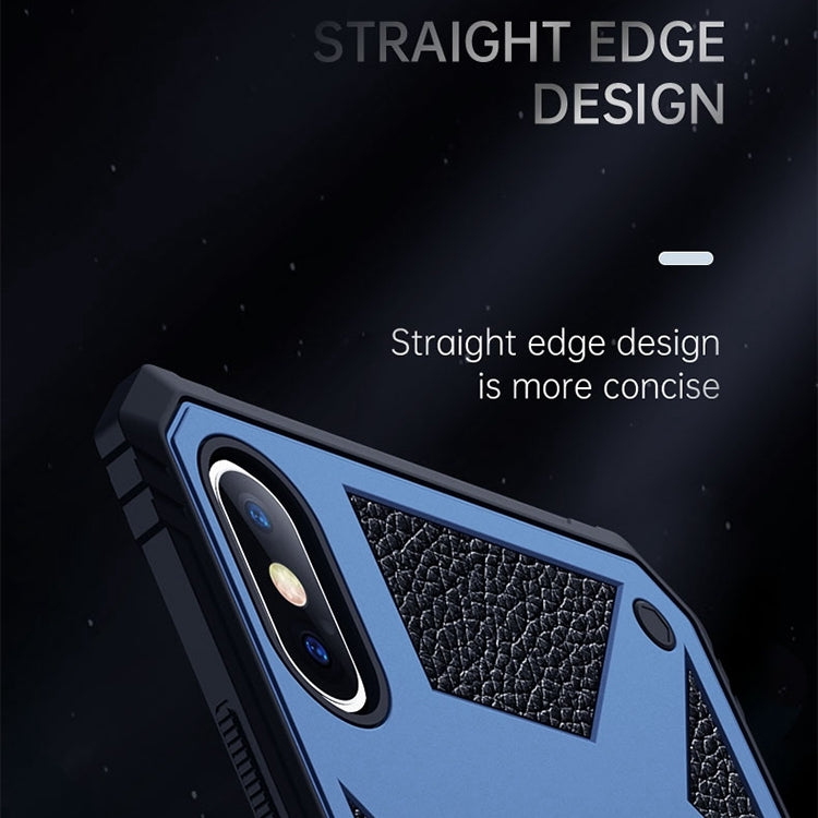 For iPhone XS Max 10 PCS Variety Armor TPU + PC Shockproof Magnetic Protective Case with Folding Clip Holder
