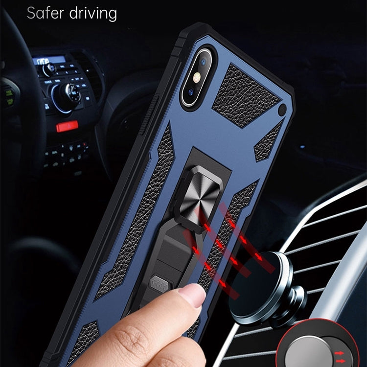For iPhone XS Max 10 PCS Variety Armor TPU + PC Shockproof Magnetic Protective Case with Folding Clip Holder