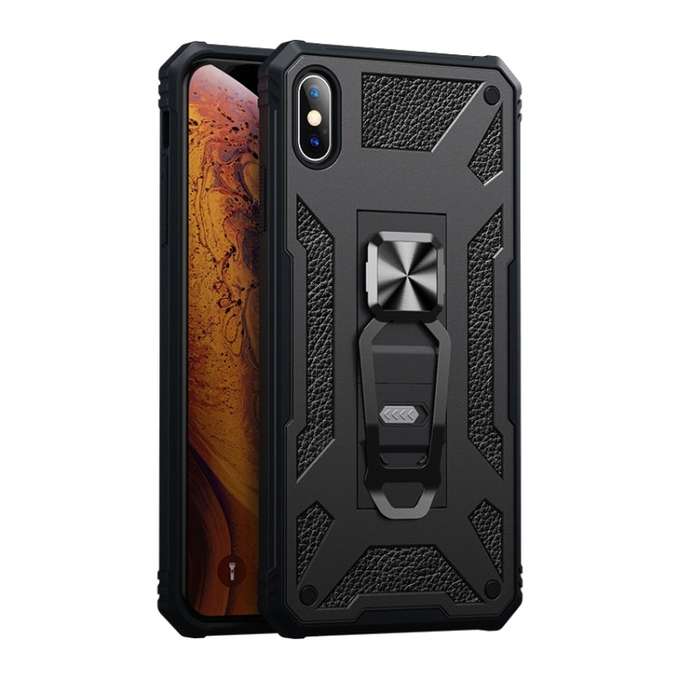 For iPhone XS Max 10 PCS Variety Armor TPU + PC Shockproof Magnetic Protective Case with Folding Clip Holder