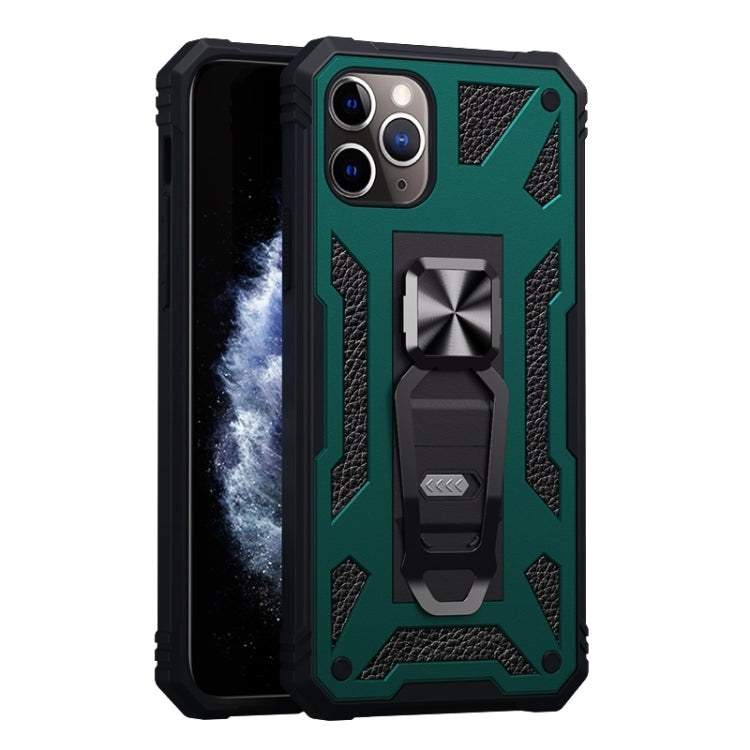 For iPhone 11 10pcs Variety Armor TPU + PC Shockproof Magnetic Protective Case with Folding Clip Holder