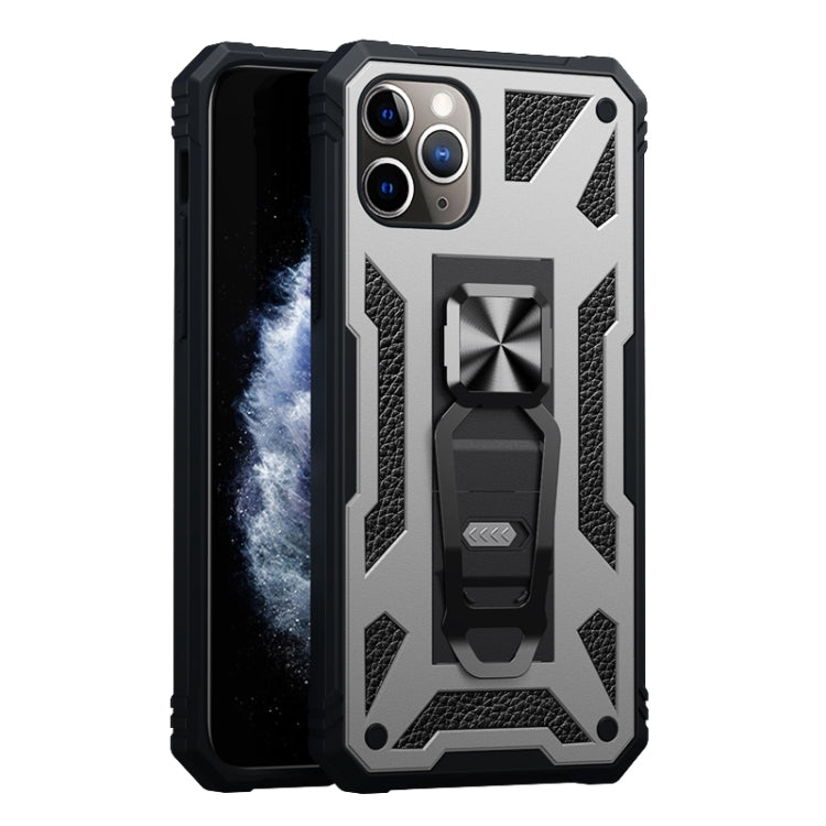 For iPhone 11 Pro Max 10 PCS Variety Armor TPU + PC Shockproof Magnetic Protective Case with Folding Clip Holder