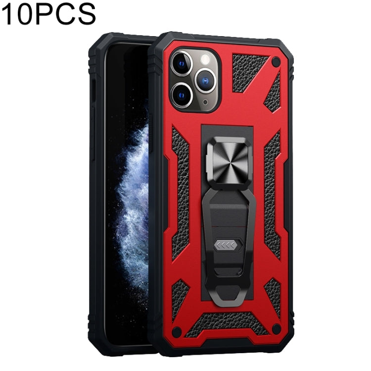For iPhone 11 Pro Max 10 PCS Variety Armor TPU + PC Shockproof Magnetic Protective Case with Folding Clip Holder