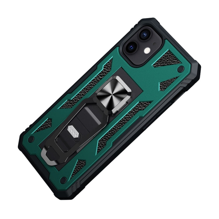 For iPhone 12 mini 10 PCS Variety Armor TPU + PC Shockproof Magnetic Protective Case with Folding Clip Holder