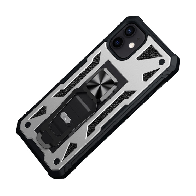 For iPhone 12 mini 10 PCS Variety Armor TPU + PC Shockproof Magnetic Protective Case with Folding Clip Holder