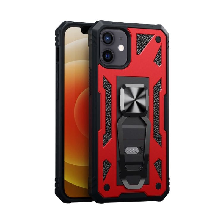 For iPhone 12 mini 10 PCS Variety Armor TPU + PC Shockproof Magnetic Protective Case with Folding Clip Holder