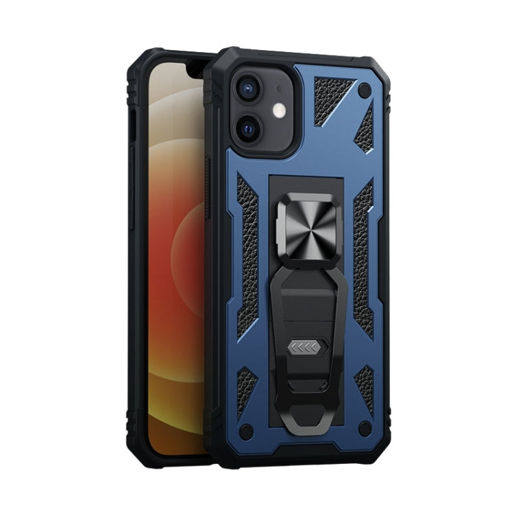 For iPhone 12 mini 10 PCS Variety Armor TPU + PC Shockproof Magnetic Protective Case with Folding Clip Holder