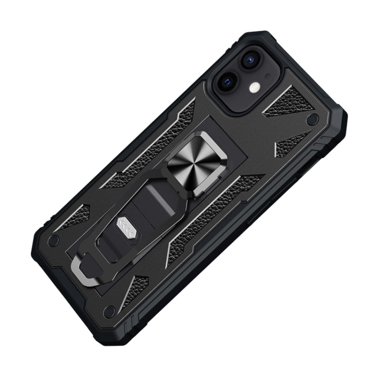 For iPhone 12 mini 10 PCS Variety Armor TPU + PC Shockproof Magnetic Protective Case with Folding Clip Holder