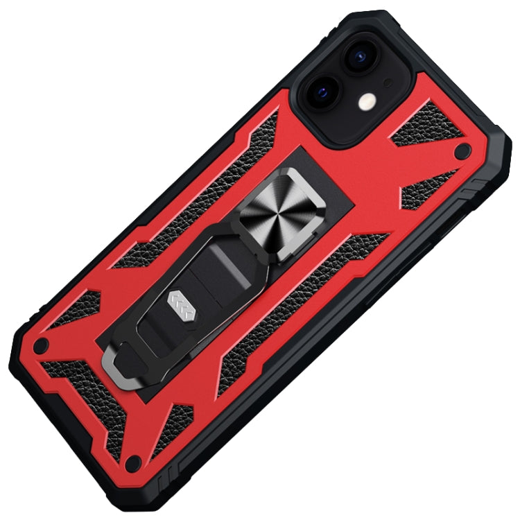 For iPhone 12 / 12 Pro 10pcs Variety Armor TPU + PC Shockproof Magnetic Protective Case with Folding Clip Holder