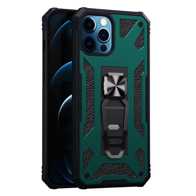 For iPhone 12 Pro Max 10 PCS Variety Armor TPU + PC Shockproof Magnetic Protective Case with Folding Clip Holder