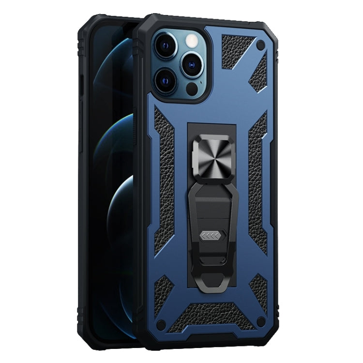 For iPhone 12 Pro Max 10 PCS Variety Armor TPU + PC Shockproof Magnetic Protective Case with Folding Clip Holder