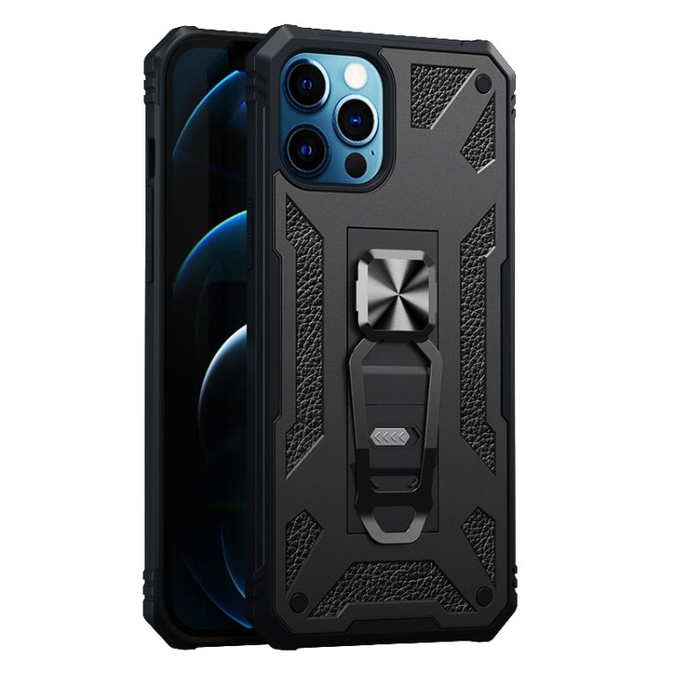 For iPhone 12 Pro Max 10 PCS Variety Armor TPU + PC Shockproof Magnetic Protective Case with Folding Clip Holder