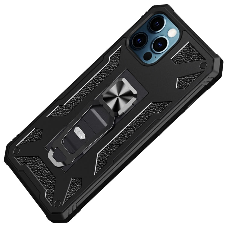 For iPhone 12 Pro Max 10 PCS Variety Armor TPU + PC Shockproof Magnetic Protective Case with Folding Clip Holder