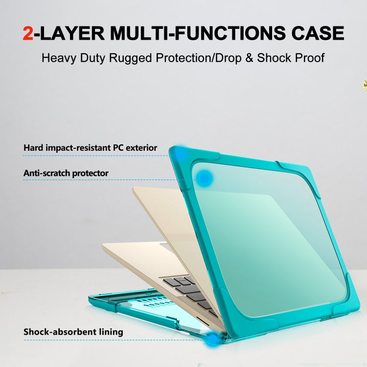 For Microsoft Surface Laptop 3 / 4 13.5 inch 1868 / 1951 Steel TPU + PC Two-color Anti-fall Laptop Protective Case