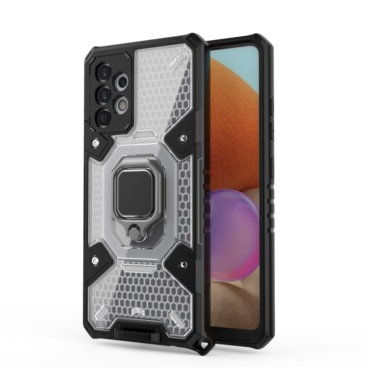 For Samsung Galaxy A32 4G Space PC + TPU Ring Holder Protective Case