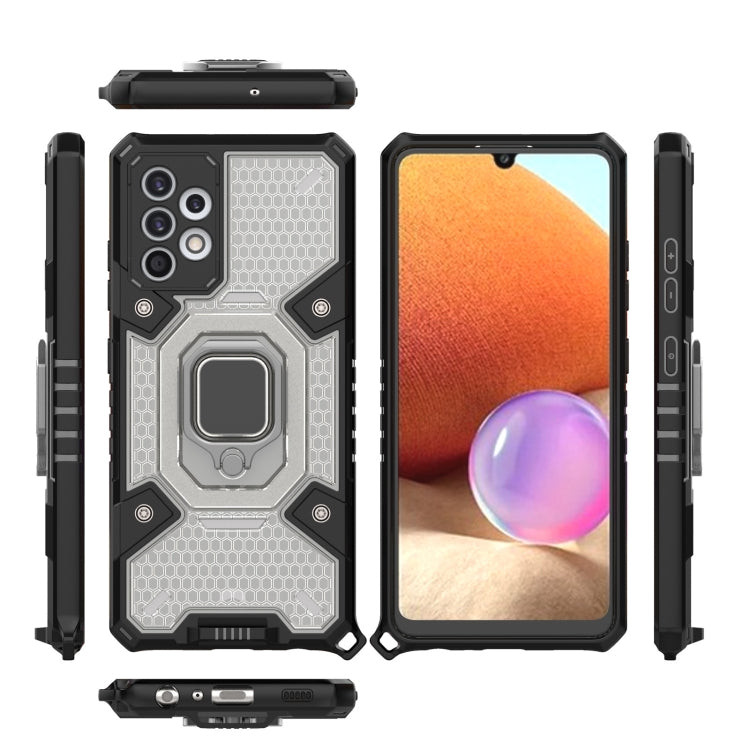 For Samsung Galaxy A32 4G Space PC + TPU Ring Holder Protective Case