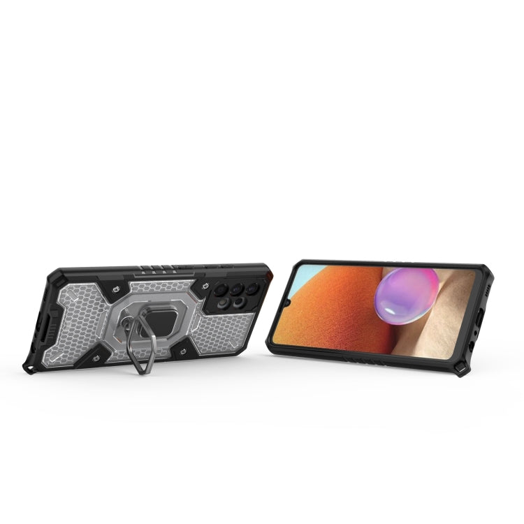 For Samsung Galaxy A32 4G Space PC + TPU Ring Holder Protective Case