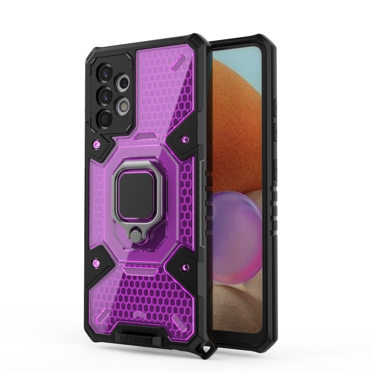 For Samsung Galaxy A32 4G Space PC + TPU Ring Holder Protective Case