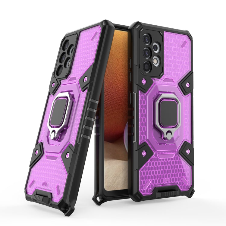 For Samsung Galaxy A32 4G Space PC + TPU Ring Holder Protective Case
