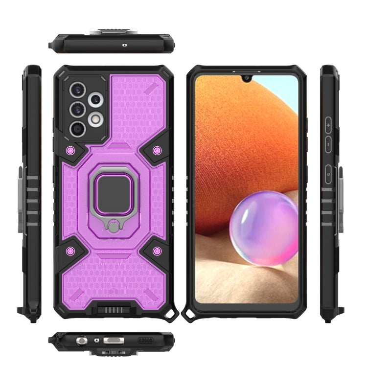 For Samsung Galaxy A32 4G Space PC + TPU Ring Holder Protective Case