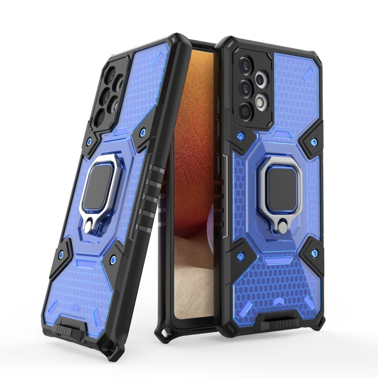 For Samsung Galaxy A32 4G Space PC + TPU Ring Holder Protective Case