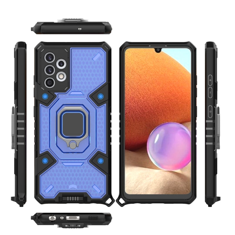 For Samsung Galaxy A32 4G Space PC + TPU Ring Holder Protective Case