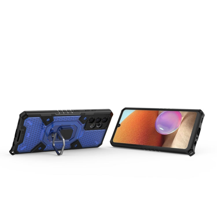 For Samsung Galaxy A32 4G Space PC + TPU Ring Holder Protective Case