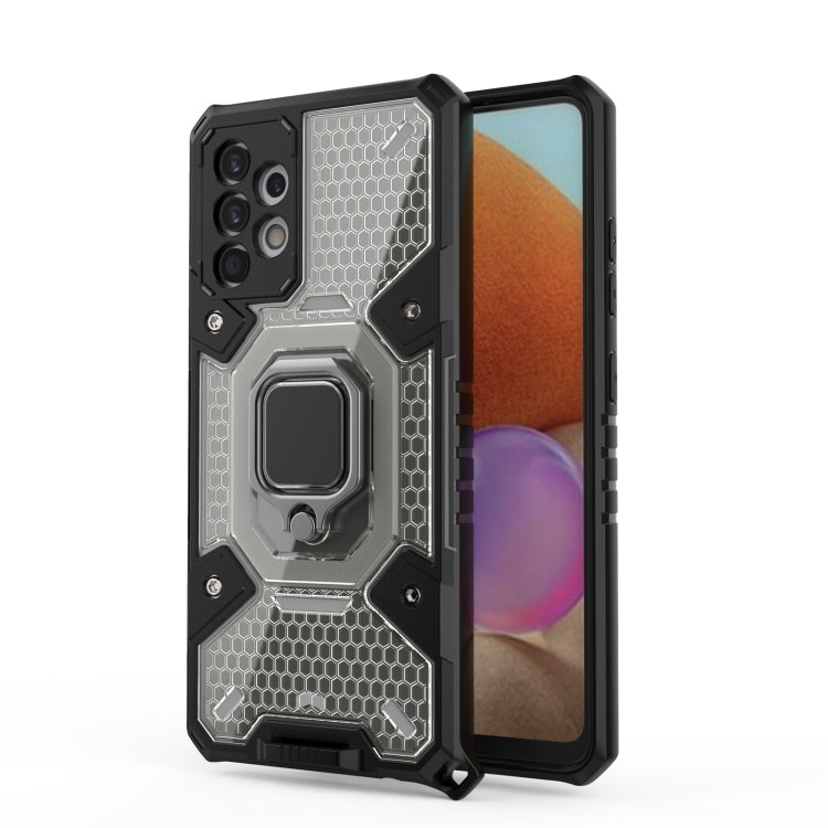 For Samsung Galaxy A32 4G Space PC + TPU Ring Holder Protective Case