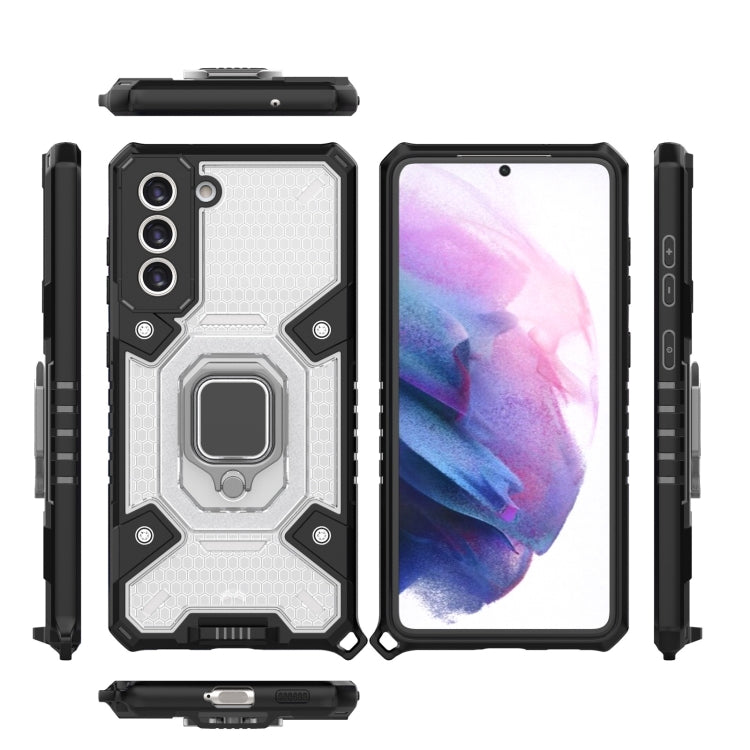 For Samsung Galaxy S21 FE Space PC + TPU Ring Holder Protective Case
