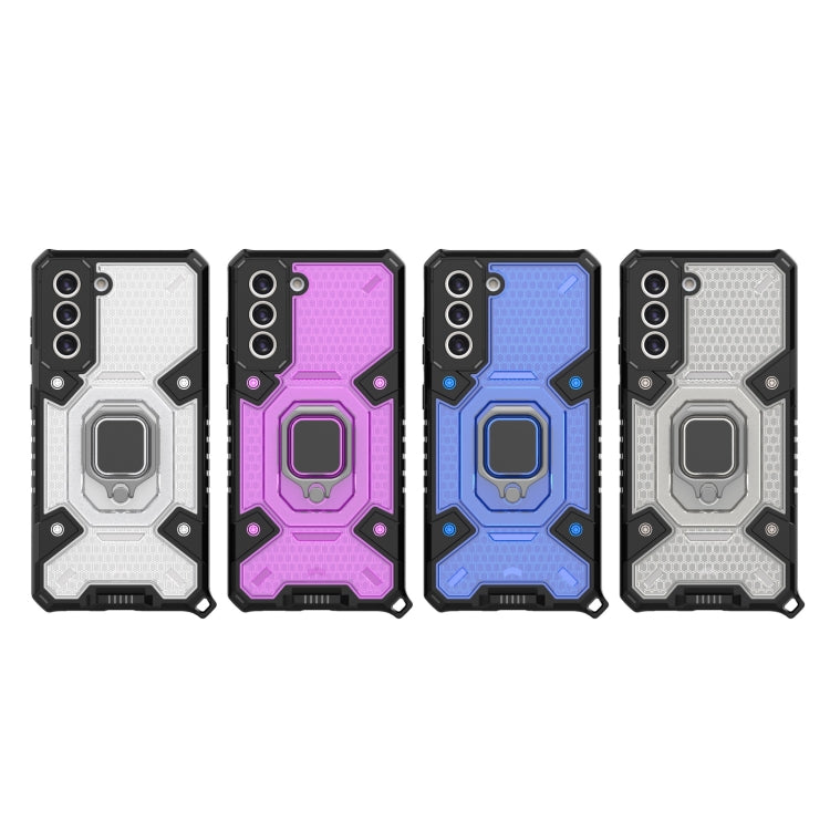 For Samsung Galaxy S21 FE Space PC + TPU Ring Holder Protective Case