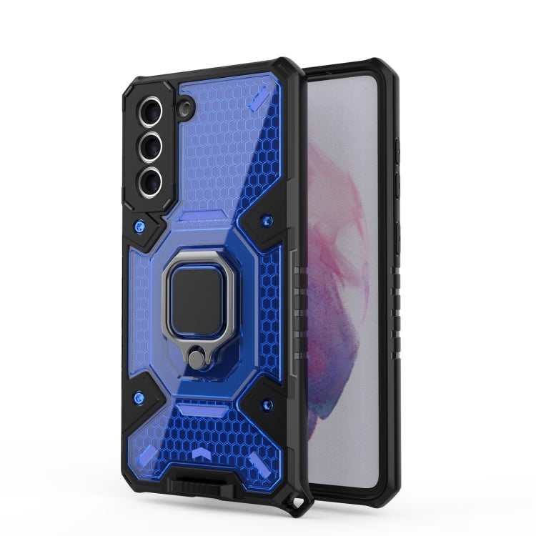For Samsung Galaxy S21 FE Space PC + TPU Ring Holder Protective Case