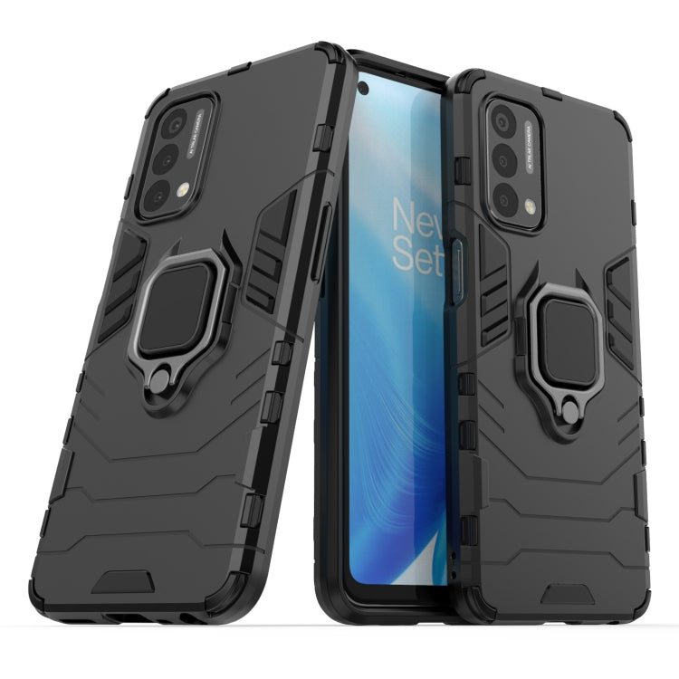 For OnePlus Nord N200 5G PC + TPU Shockproof Protective Case with Magnetic Ring Holder