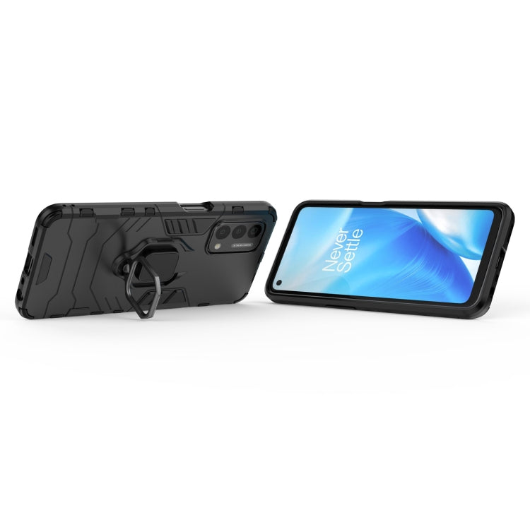 For OnePlus Nord N200 5G PC + TPU Shockproof Protective Case with Magnetic Ring Holder