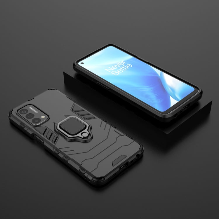 For OnePlus Nord N200 5G PC + TPU Shockproof Protective Case with Magnetic Ring Holder