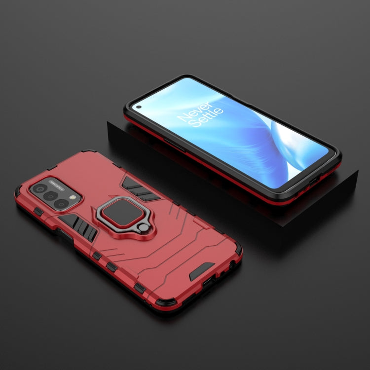 For OnePlus Nord N200 5G PC + TPU Shockproof Protective Case with Magnetic Ring Holder