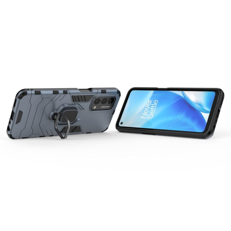 For OnePlus Nord N200 5G PC + TPU Shockproof Protective Case with Magnetic Ring Holder