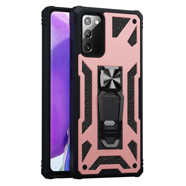 For Samsung Galaxy Note20 10 PCS Variety Armor TPU + PC Shockproof Magnetic Protective Case with Folding Clip Holder